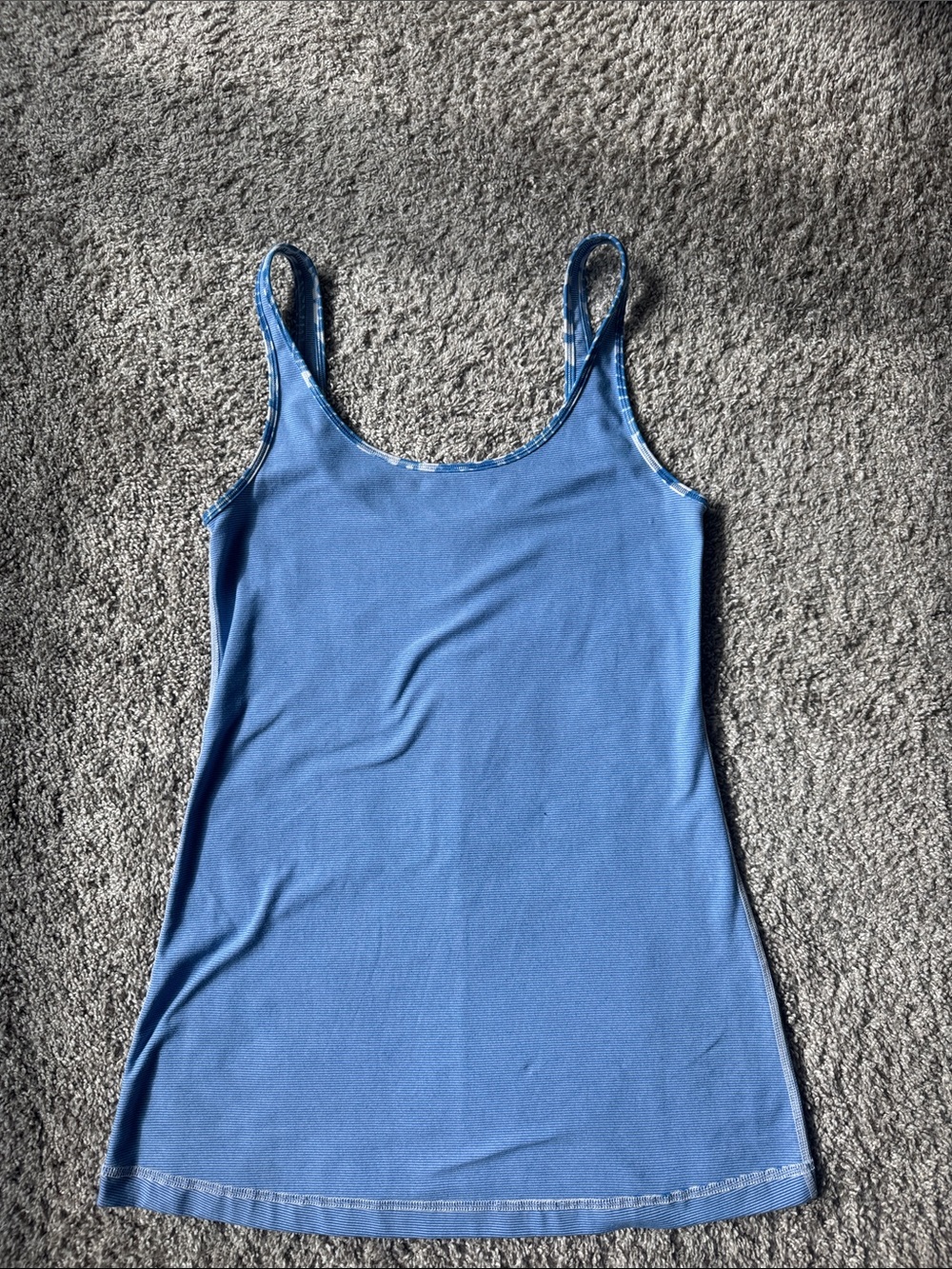 lululemon athletica Blue Scoop Neck Camisole Tank